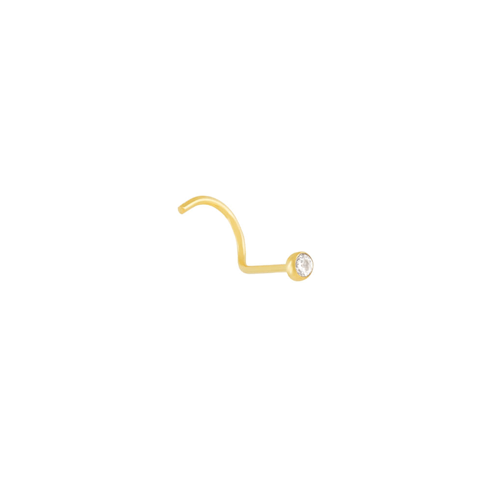 Piercing Pedrinha Nariz Ouro 18k - Amarelo
