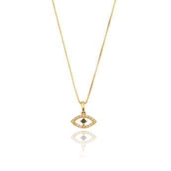 pingente-olho-grego-mini-de-ouro-amarelo-18k-com-diamantes-e-safira-joias-Brasil