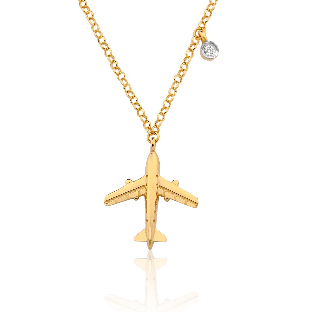 Colar-Profissao-Turismo-de-Ouro-18k-com-Diamante