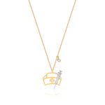 Colar-Profissao-Enfermagem-de-Ouro-18k-com-Diamante