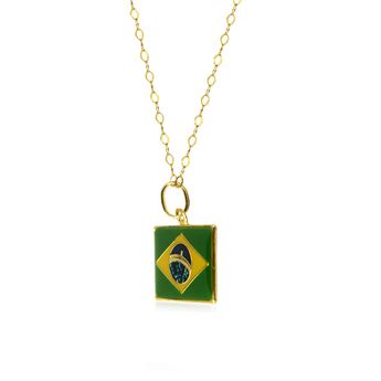 Colar-Bandeira-do-Brasil-de-Ouro-18k