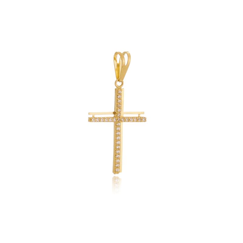 pingente_ouro_amarelo_cruz_religioso_zirconia