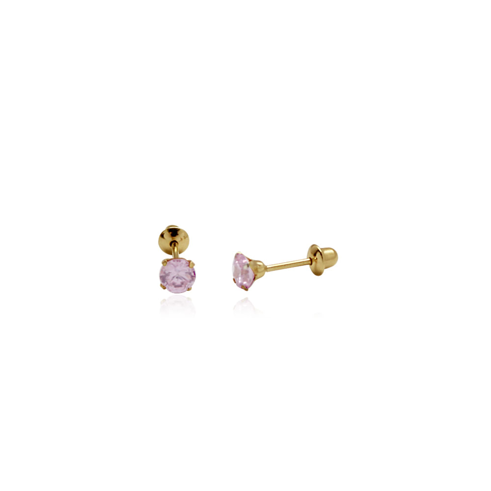 brinco-infantil-ouro-amarelo-18k-zirconia-rosa