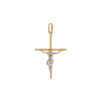pingente-crucifixo-bicolor-de-ouro-18k