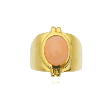 anel-oval-de-ouro-amarelo-18k-com-pedra-coral-cabochao
