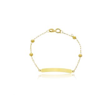pulseira-infantil-de-chapinha-de-ouro-amarelo-18k-com-bolinhas
