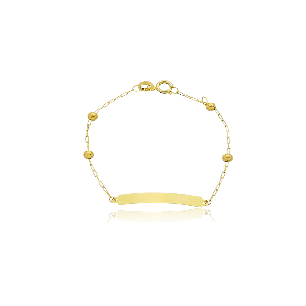 pulseira-infantil-de-chapinha-de-ouro-amarelo-18k-com-bolinhas