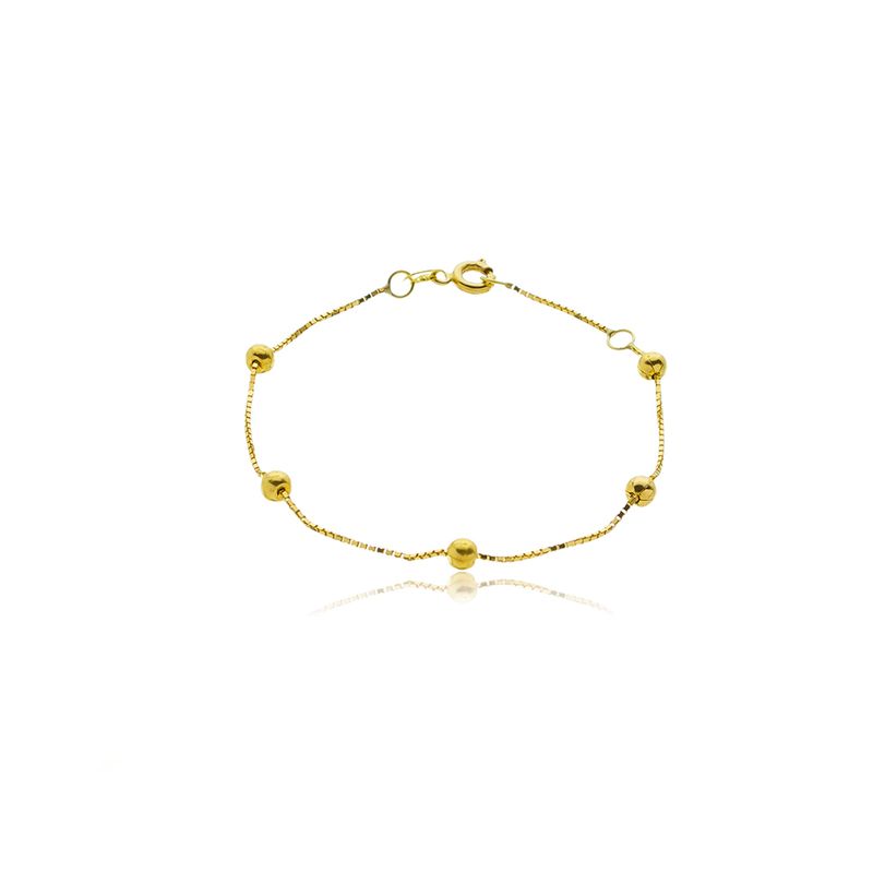 pulseira-infantil-veneziana-com-bolinhas-de-ouro-18k