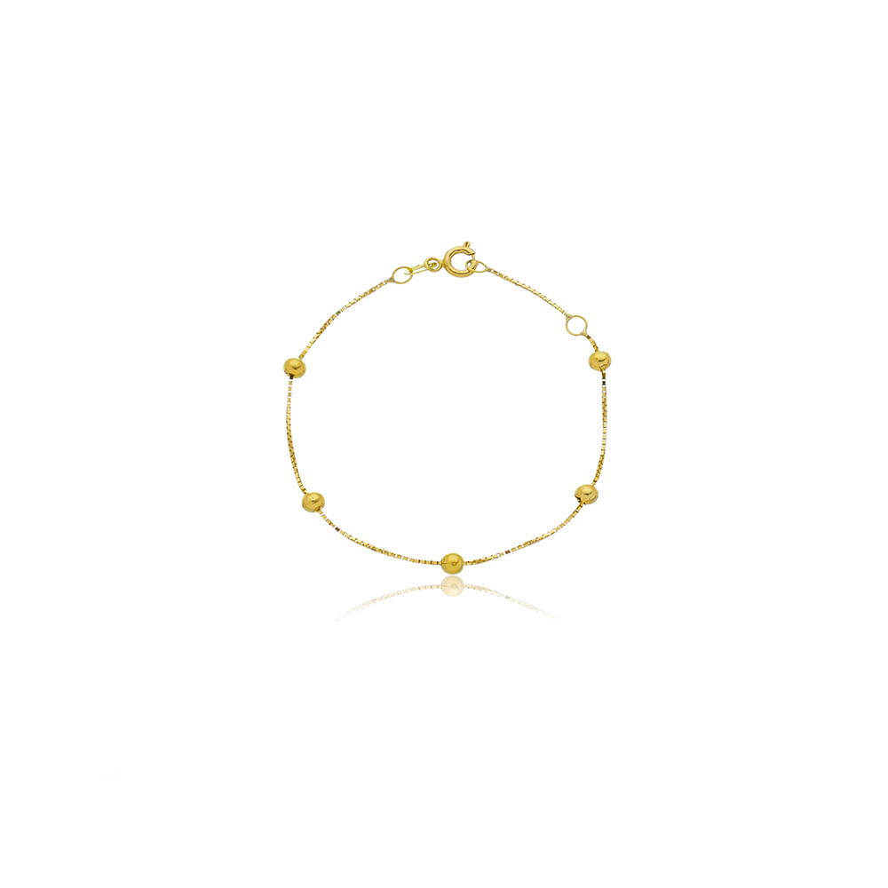 pulseira-infantil-veneziana-com-bolinhas-de-ouro-18k