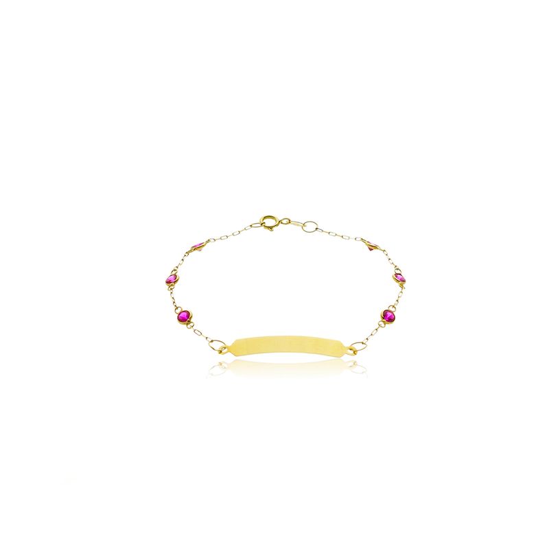 pulseira-infantil-chapa-de-ouro-amarelo-18k-com-zirconias-vermelhas