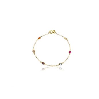 pulseira-infantil-de-ouro-amarelo-18k-com-zirconias-coloridas