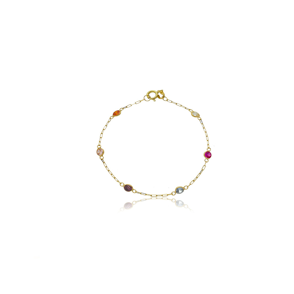 pulseira-infantil-de-ouro-amarelo-18k-com-zirconias-coloridas