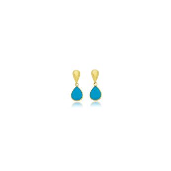 brincos-infantil-gota-com-pedra-azul-turquesa-de-ouro-amarelo-18k