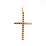 pingente_cruz_pequeno_de_ouro_amarelo_18k_textura_bolinha