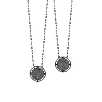 espapulario-sao-bento-ouro-negro-18k-safiras