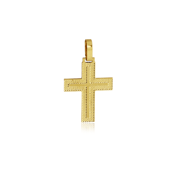 pingente-cruz-placa-ouro-amarelo-18k-texturizado