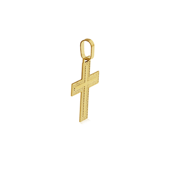 pingente-cruz-placa-ouro-amarelo-18k-texturizado