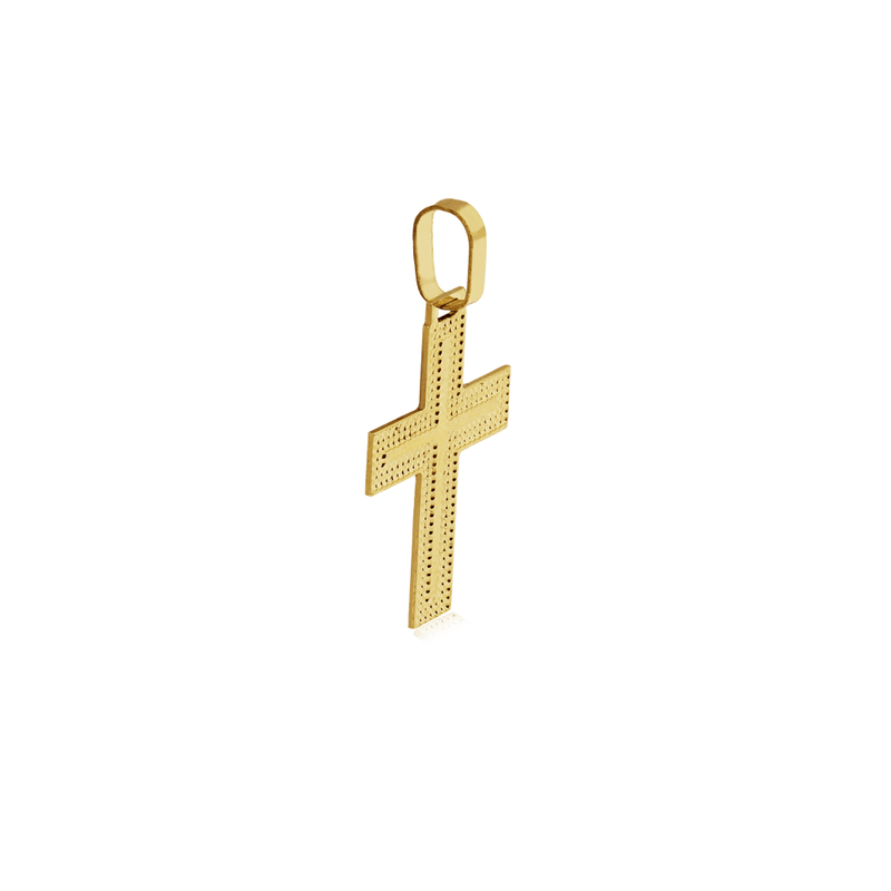 pingente-cruz-placa-ouro-amarelo-18k-texturizado