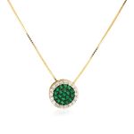 pingente-redondo-ouro-amarelo-18k-zirconias-verdes-brancas-chuveiro