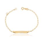 Pulseira Infantil de Ouro amarelo 18k -1762979185825