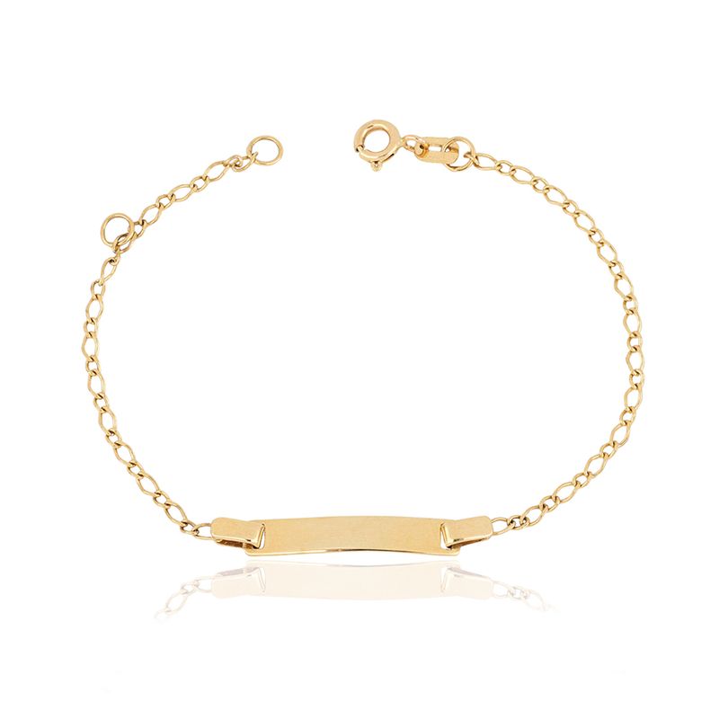 Pulseira Infantil de Ouro amarelo 18k -1762979185825
