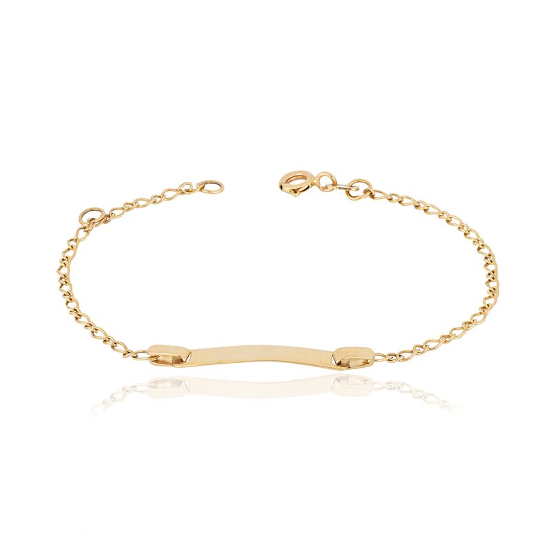 Pulseira Infantil de Ouro amarelo 18k -1762979467384