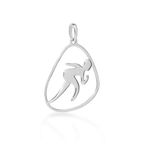 Pingente Esportes de Ouro Branco 18k Corrida-1763386476854