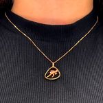 Pingente Esportes de Ouro Rosé 18k Corrida-1763386594257